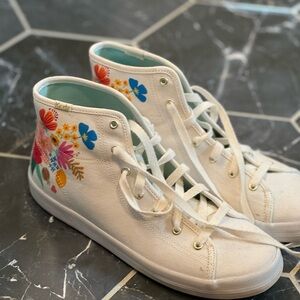 Rifle paper company x KEDs collaboration - high top sneakers